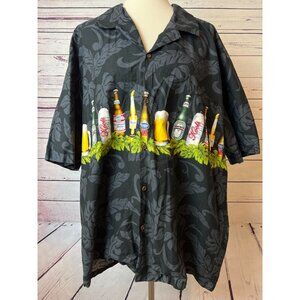 Aloha Republic Hawaiian Shirt Tropical‎ XXL Mens 2X 2XL Beer party USA Vintage